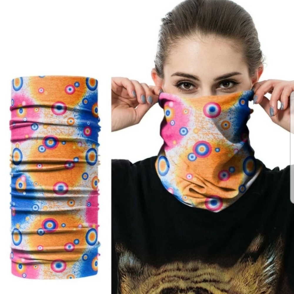 SHEIN Geometric sun protection for the face.